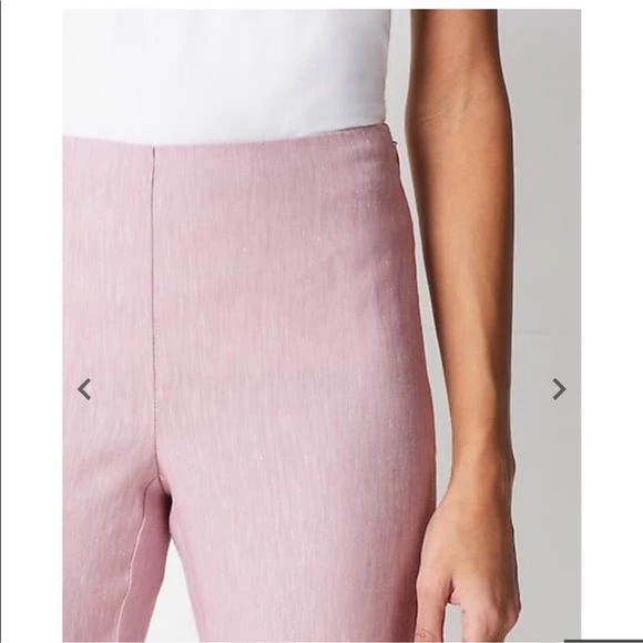 J. Jill Stretch Linen Button Hem Ankle Pants Gray Women's Size medium petite - Picture 12 of 13